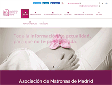 Tablet Screenshot of matronasmadrid.com